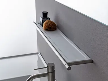 40MM - Stainless steel bathroom wall shelf by Rubinetterie Treemme - view 2